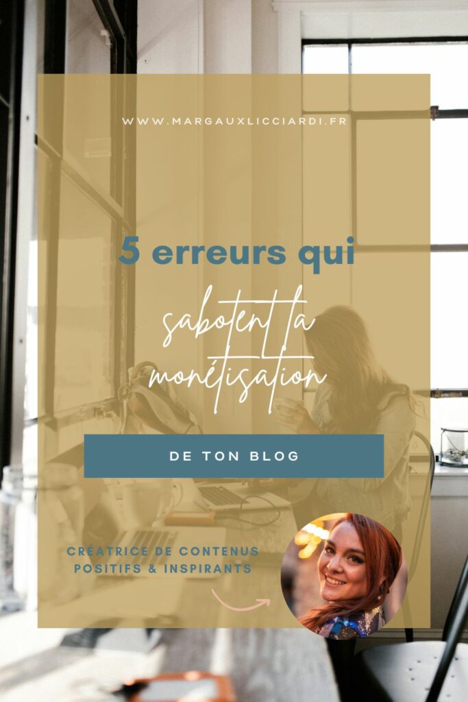 Découvre les 5 erreurs courantes à éviter pour réussir la monétisation de ton blog. Apprends à définir ta niche, diversifier tes revenus et optimiser l'expérience utilisateur tout en respectant tes obligations légales. Maximise tes gains en évitant ces pièges fréquents.